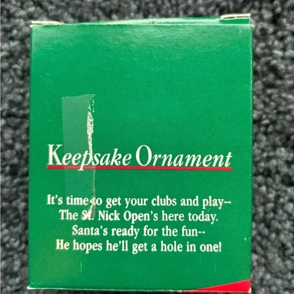 Hallmark “Par For Santa” Keepsake Christmas Ornament Golfer 1988 Golf Grandpa - Picture 8 of 9